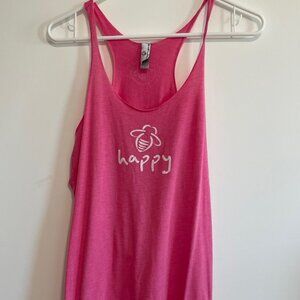 Bee Attitudes Bee Happy Racerback Tank